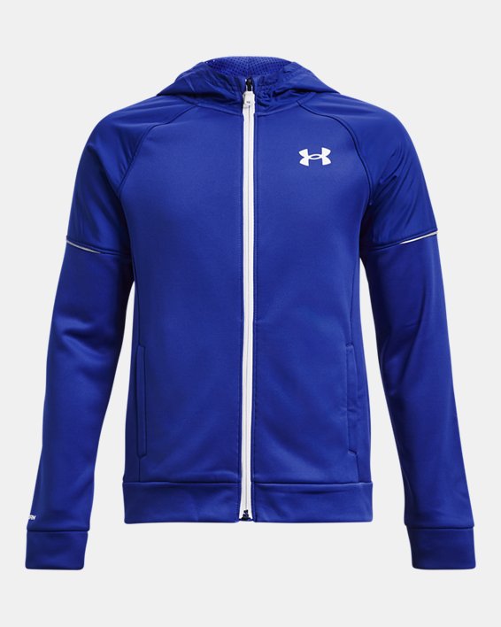 UA Storm Armour Fleece® Hoodie mit durchgehendem Zip für Jungen, Blue, pdpMainDesktop image number 0